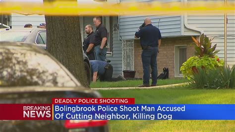 Bolingbrook Police Shoot Man Accused Of Cutting Neighbor Killing Dog