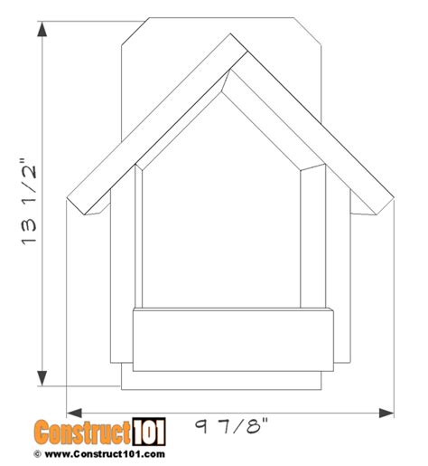 … of trees or shrubs such as goldfinches, cardinals, and doves, will not use a bird house. Cardinal Nesting Shelter Birdhouse Plans - Construct101 ...