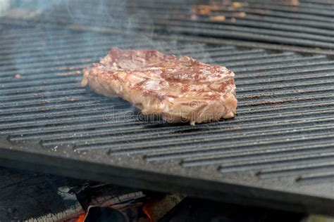 Beef Steaks On The Grill Stock Photo Image Of Grilled 73036678