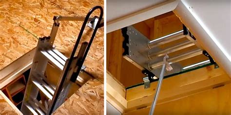werner televator telescoping attic ladder installation image balcony and attic aannemerdenhaag