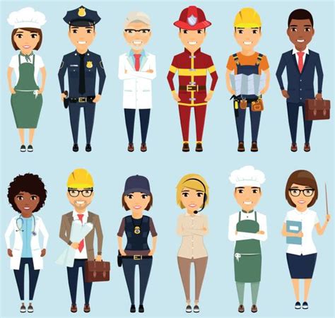 Engineer Management Team White Hat Vector Stock Photos Pictures