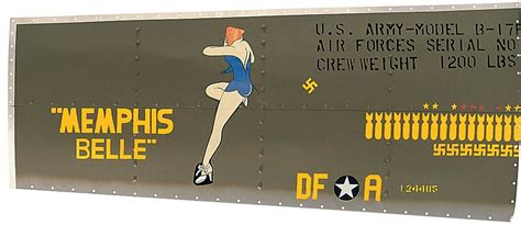 B 17 Flying Fortress Memphis Belle Nose Art Panel Nose Art Aviation