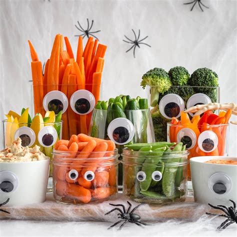 Easy Monster Halloween Veggie Tray Plus More Ideas Maple Mango
