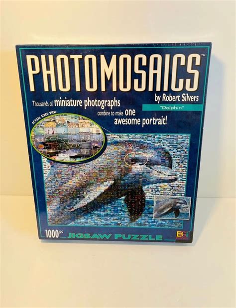 Photomosaics Dolphin Jigsaw Puzzle By Robert Silvers Pieces Mini Photos Mercari In