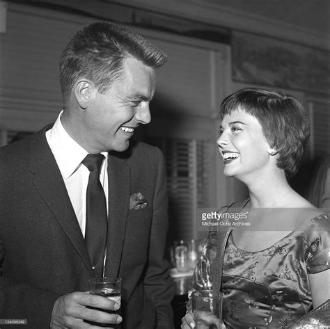 Actors Natalie Wood And Robert Wagner Attend An Event In 1958 In Los