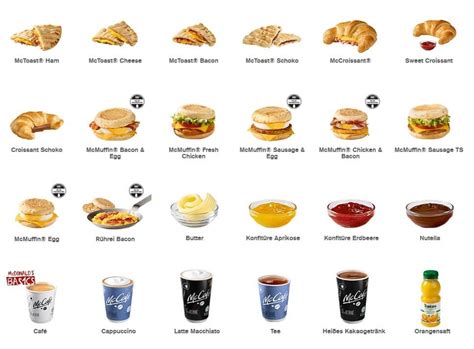 Ab der öffnungszeit können sie an werktagen (montag bis samstag) bis 10:30h frühstücksprodukte kaufen. McDonald`s Heinritzi