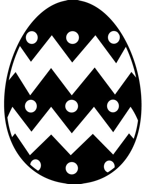 Easter Egg Silhouette - Free Clip Art