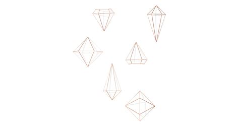 Rose Gold Geometric Shape - Valley Tent & Party Rentals png image