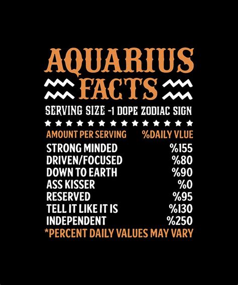 Read these true facts about zodiac signs and find out famous people who enjoyed astrology just like us. Aquarius facts serving size dope zodiac sign amount per ...
