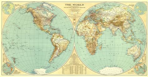National Geographic World Map Zone Map