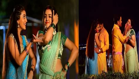Akshara Singh Amarpali Dubey Latest Dance Bhojpuri Video Viral नए साल पर अक्षरा सिंह और