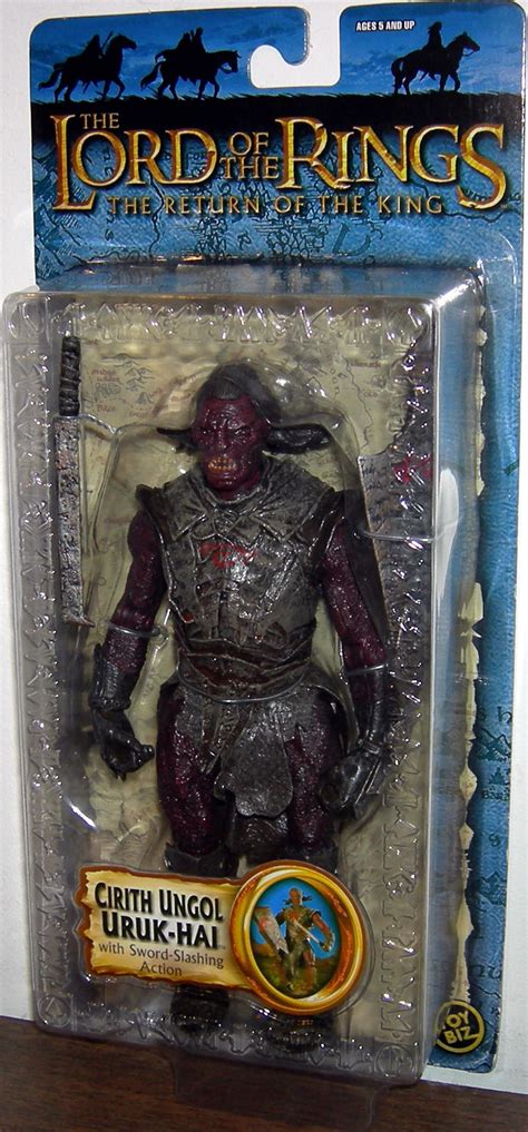 Lord of the rings and the hobbit action figures. Cirith Ungol Uruk-hai Figure Lord Rings Trilogy Toy Biz