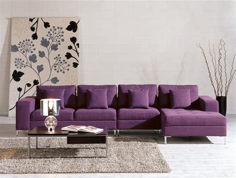 Purple Leather Sectional Ideas On Foter