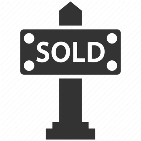 Sign Sign Board Sold Icon Download On Iconfinder