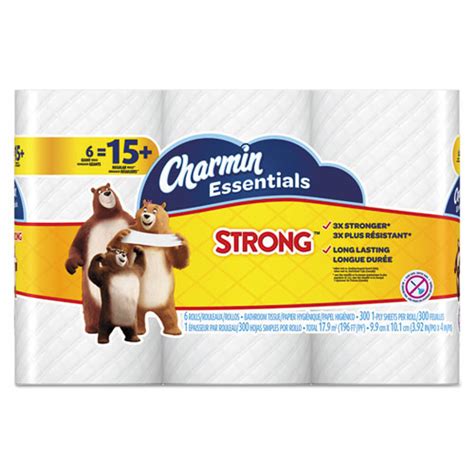 Charmin® Essentials Strong Bathroom Tissue Septic Safe 1 Ply White