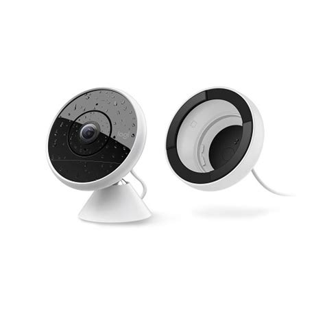 Logitech Circle 2 Indooroutdoor Surveillance Camera Wired With Camera Window Mounting Kit