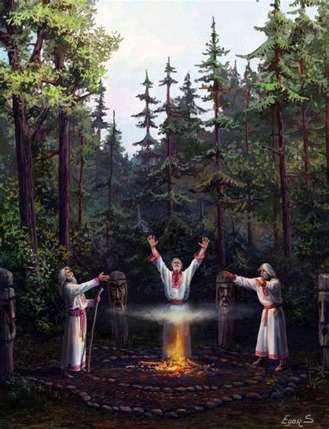 Ancient Slavic Volkhvs By Egor Savchenko Slavic Paganism Slavic