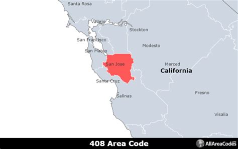 Phone Area Code Map California