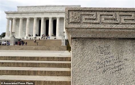 Graffiti Found At Popular Monuments In Washington DC Daily Mail Online