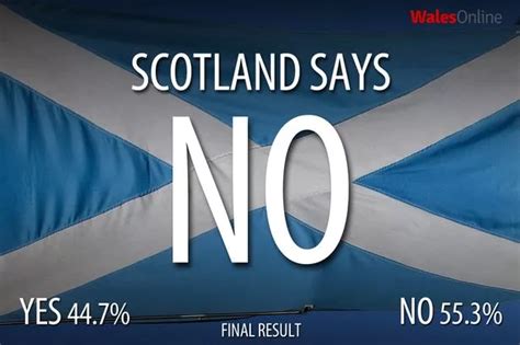 Scottish Independence Referendum All The Results From Across Scotland Wales Online