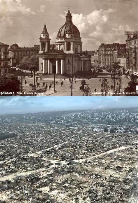 Warsaw Before And After The Germans Visited Reurope