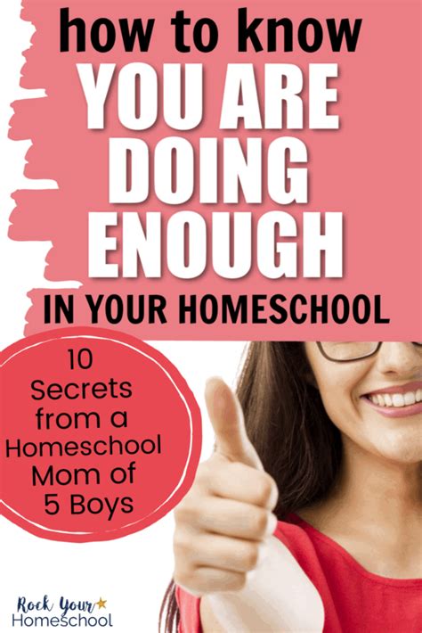 How To Know You Are Doing Enough In Your Homeschool Rock Your Homeschool