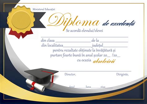 Diploma De Excelenta A66 Diplome Scolare Hiperborea