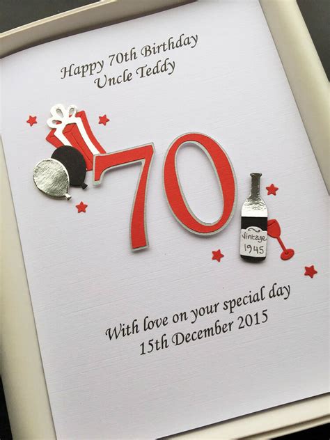 To make things a little easier on you, we've rounded up picks for all types of guys with all types of interests. 70th BIRTHDAY CARD FOR MEN DAD HUSBAND GRANDAD ...