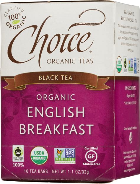 Choice Organic Teas Black Tea 16 Tea Bags English Breakfast Buy