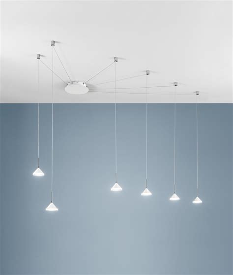 Finally, make sure the canopy is flush with the ceiling. Offset Pendants from Ceiling Plate LED - White or Aluminum