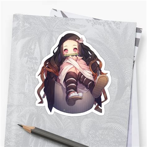 Cute Nezuko Demon Slayer Sticker By J4cky2910 Redbubble