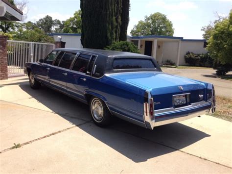 Cadillac Brougham Limousine Blue Excellent Condition Custom Runs Great