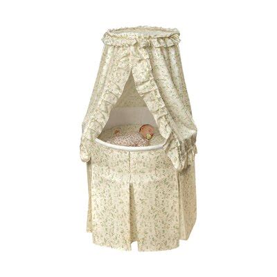 Complete bedding set and foam mattress included. Badger Basket Empress Round Baby Bassinet I & Reviews ...