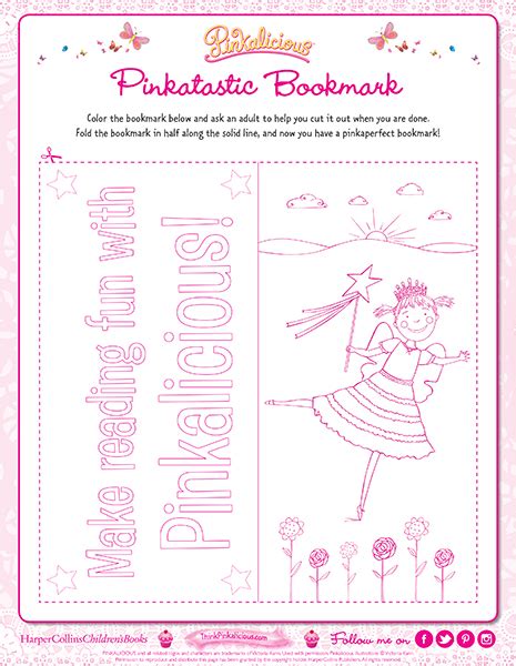 Check spelling or type a new query. Pinktastic Bookmark Coloring Page | Pinkalicious ...