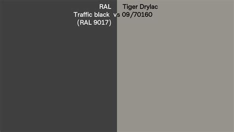 Ral Traffic Black Ral Vs Tiger Drylac Side By Side