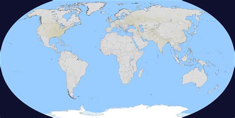 Blank Political Map Of The World With Administrative