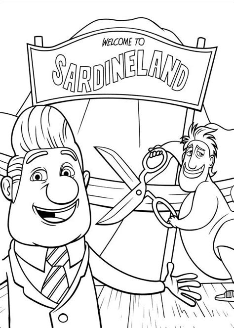 Cloudy with a Chance of Meatballs Coloring pages for kids. Printable