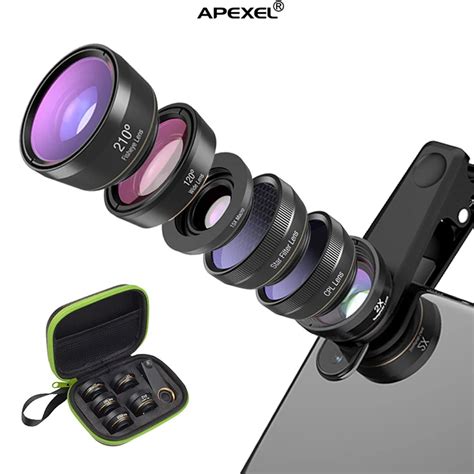 2019 High Quality Universal Clip 6 In 1 External Mobile Phone Camera