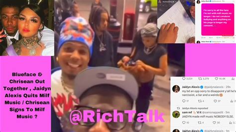 Blueface Chrisean Out Together Jaidyn Alexis Quits Milf Music