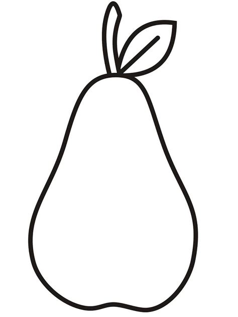 Pear Coloring Pages