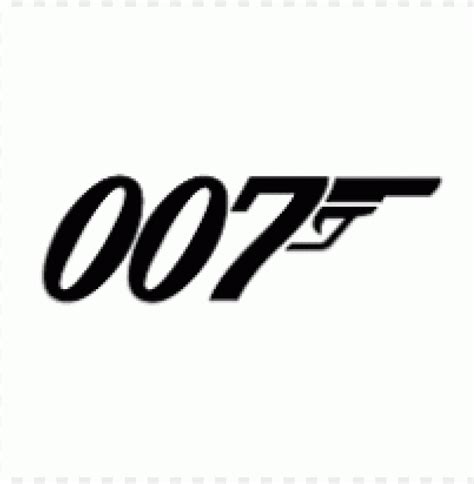 007 James Bond Logo Vector Free Download Toppng