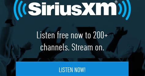Free Siriusxm Radio Online Streaming Listen To 200 Channels For Free