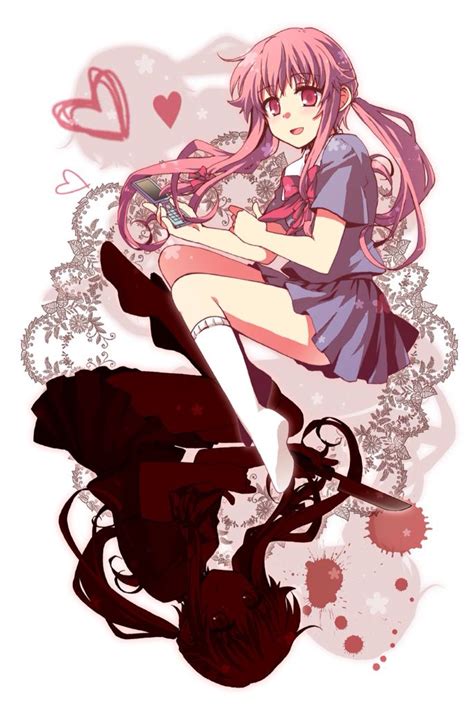 Yuno Gasai Fan Art Animes Yandere Imagenes Animadas Personajes De Anime