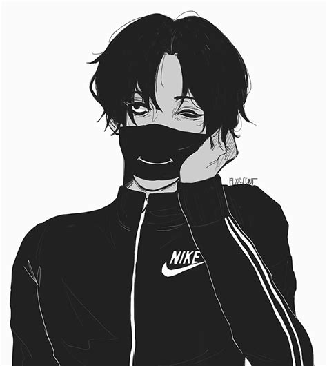 Anime Manga Pfp Black And White Pic Floppy