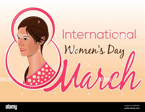 Greeting Card For The International Womens Day Stock Vector Image And Art Alamy
