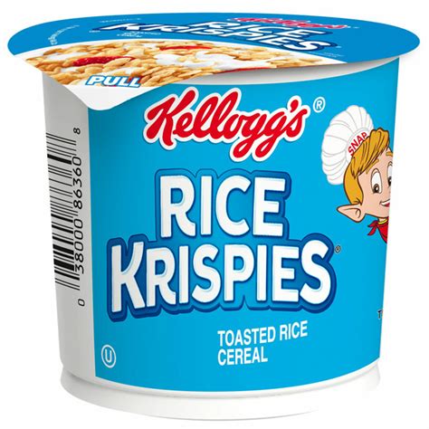 Kelloggs Rice Krispies Breakfast Cereal Cup Kids Snacks Cereal Cups