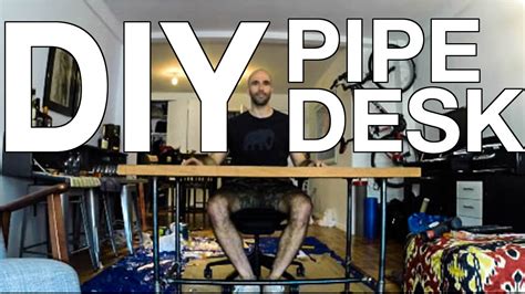Easy to build and install. DIY - How to Make a Pipe Desk - YouTube