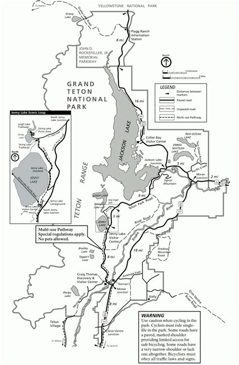 Printable Map Of Grand Teton National Park