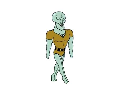 Handsome Squidward Poster By Camillag24 Redbubble