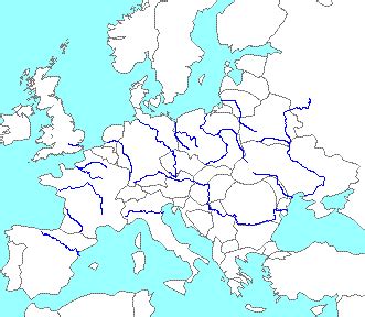 Map Of Europe Mountains And Rivers World Map